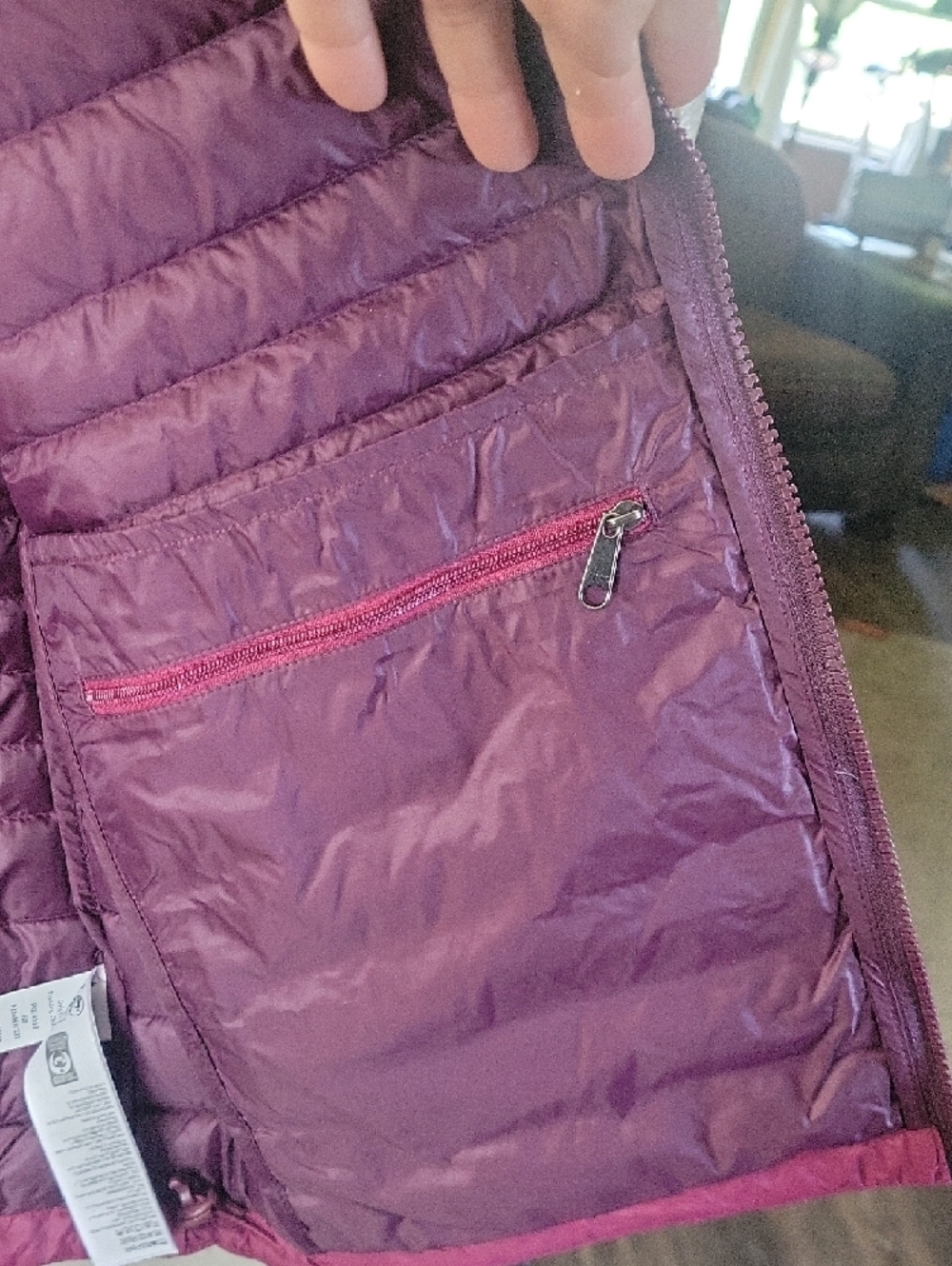 cotopaxi Purple, Pink & Gold Colorblock Hooded Puffer Jacket - Picture 3 of 7